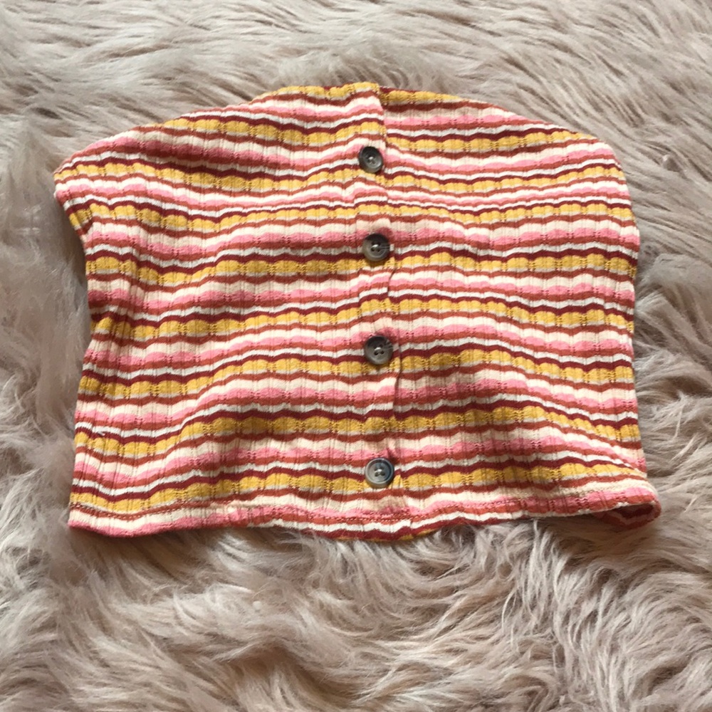 Tropical colors American eagle tube top